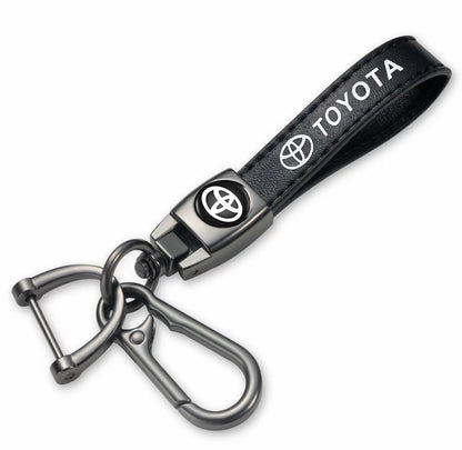 Custom Car Logo Leather Keychain