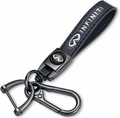 Custom Car Logo Leather Keychain