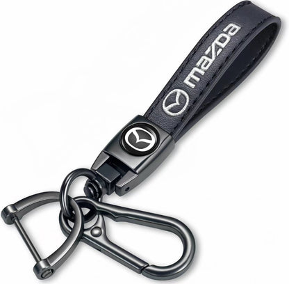 Custom Car Logo Leather Keychain