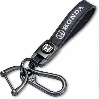Custom Car Logo Leather Keychain
