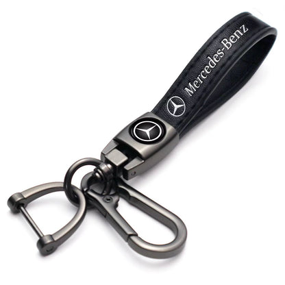 Custom Car Logo Leather Keychain