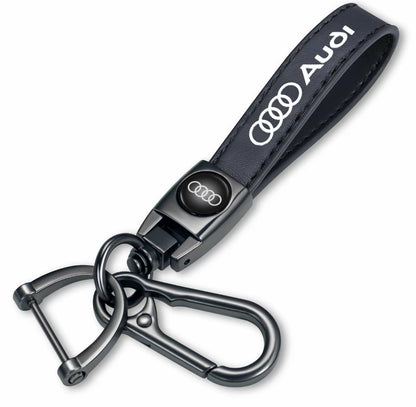 Custom Car Logo Leather Keychain