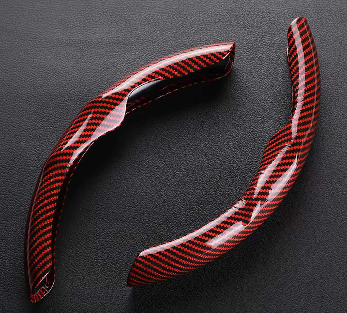 3pc Carbon fiber Steering Wheel Cover