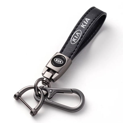 Custom Car Logo Leather Keychain
