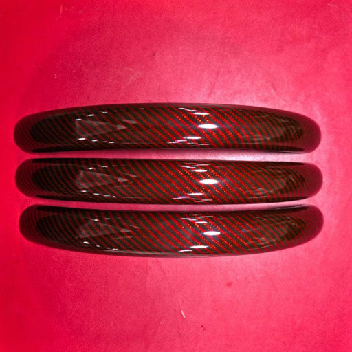 3pc Carbon fiber Steering Wheel Cover