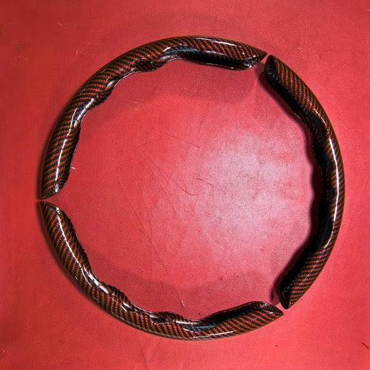 3pc Carbon fiber Steering Wheel Cover