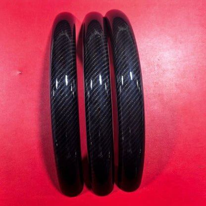 3pc Carbon fiber Steering Wheel Cover